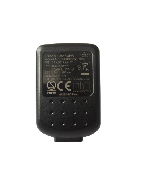 Alcatel TUEU050055-A00 Universal USB Plug 5V 550mA Travel Charger Black